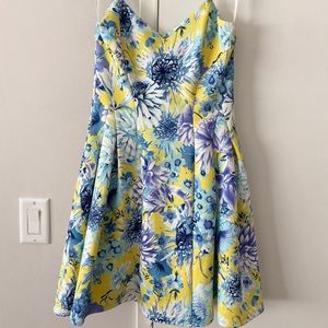 J.O.A Los Angeles Floral Print Dress
